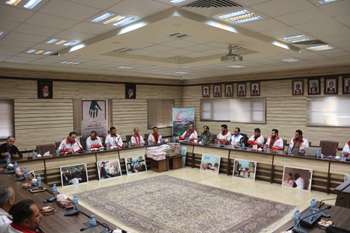 گزارش تصویری/تجلیل از کارکنان، داوطلبان، حامیان و فعالان  برنامه ملی نذر خدمت در جمعیت هلال احمر استان قزوین