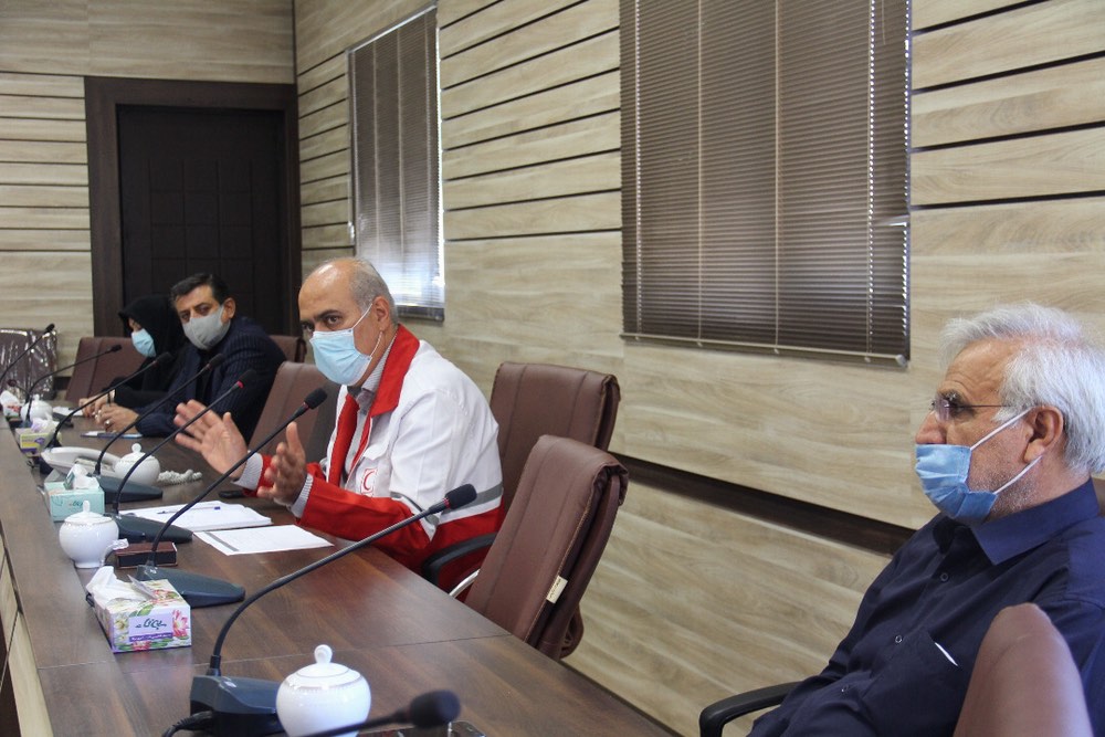 برگزاری ستاد پشتیبانی طرح نذر آب در هلال احمر قزوین 