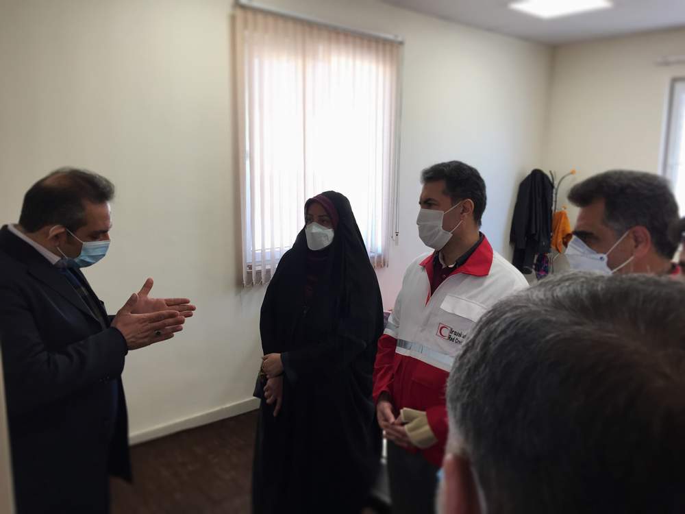 بازدید معاون امور بین الملل و حقوق بشر دوستانه جمعیت هلال احمر از قزوین