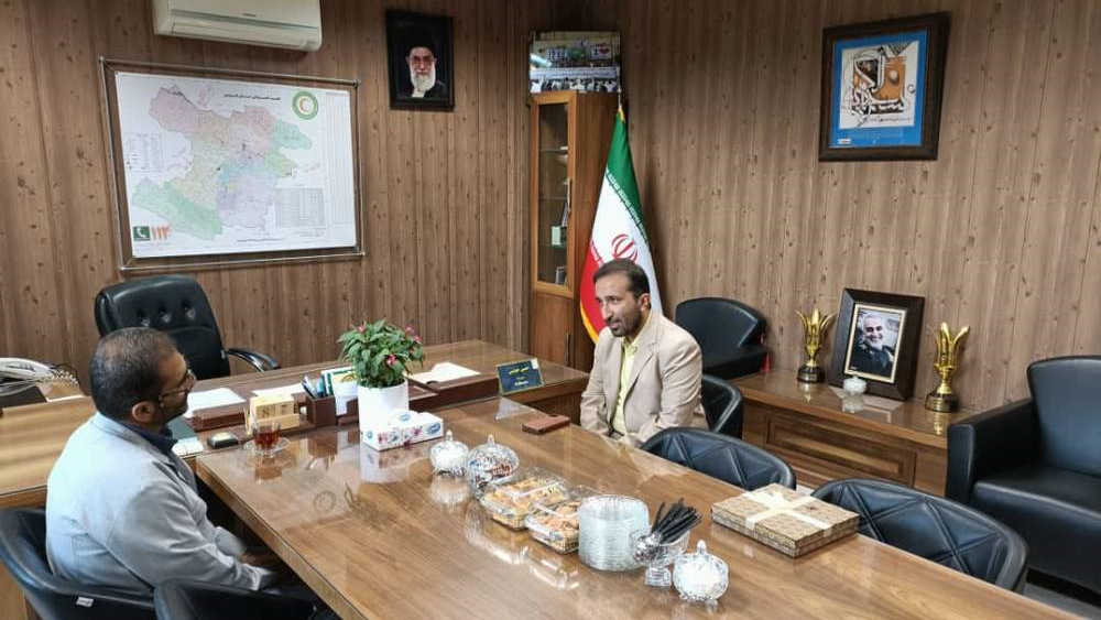 دیدار عضو شورای اسلامی شهر قزوین با سرپرست جمعیت هلال احمر استان