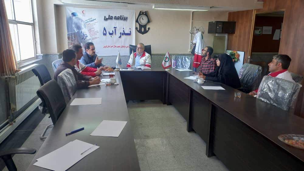 جلسه هماهنگی اجرای طرح نذرآب ۵ در شهرستان تاکستان